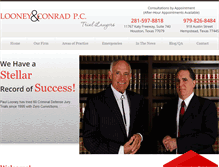 Tablet Screenshot of looneyconrad.com
